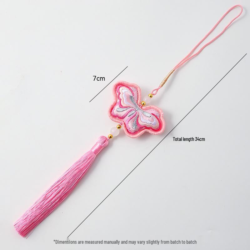 2026 Chinese New Year Embroidered Butterfly Sachet Pendant - High-Grade Exquisite Ornament