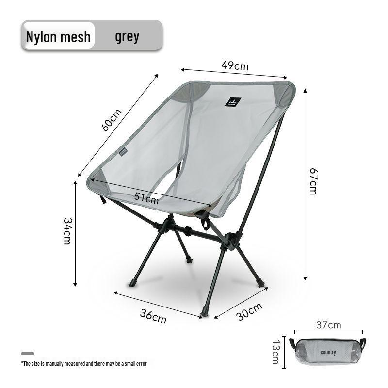 Camping Moon Lichtgewicht Draagbare Opvouwbare Aluminium Stoel voor Vissen & Strand