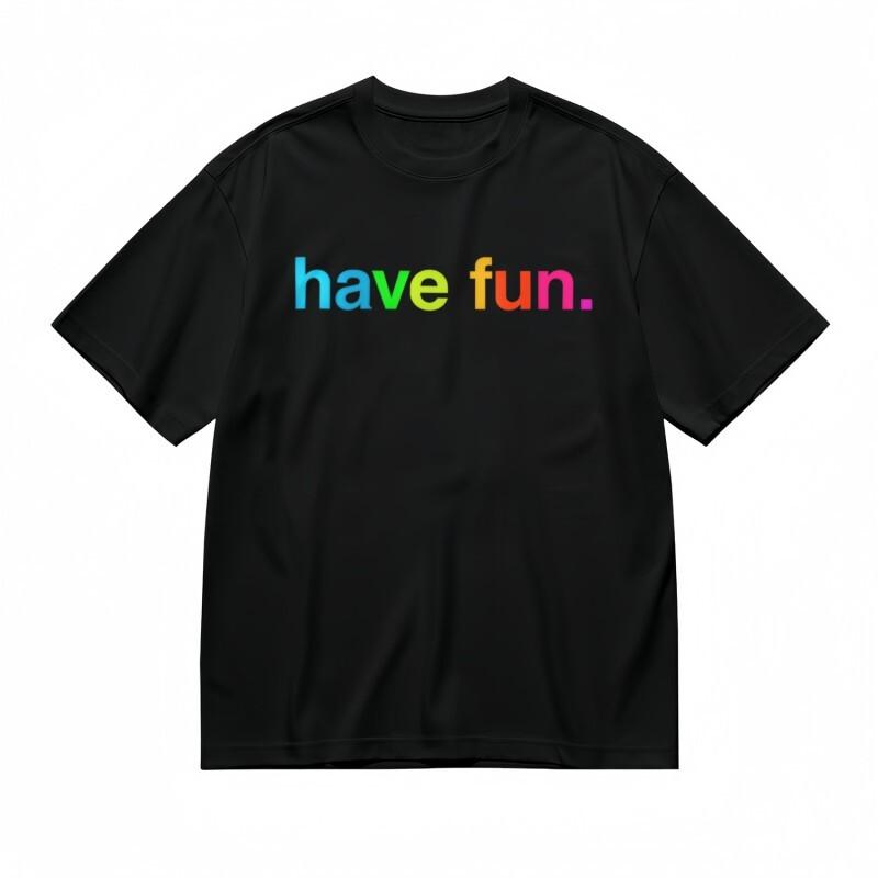 

Men s All-Season Trend Classic T-Shirt Vibrant Alphabet Enjoyment Design Tee 4XL