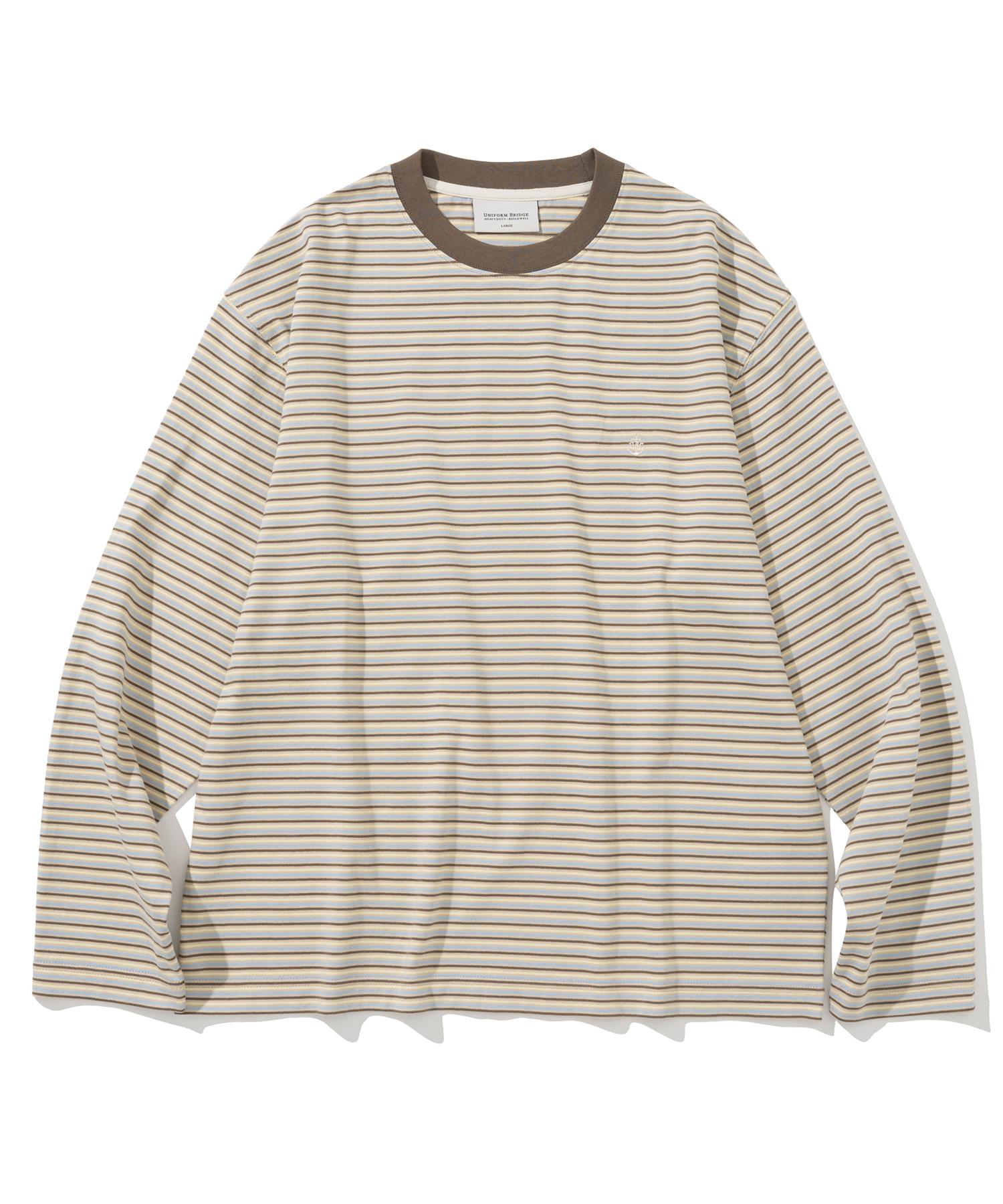 Uniform Bridge Ubc Stripe L/S Tee Beige M