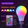 16 Colors Smart Light Bulbs E27 LED Lamp RGB With IR Remote Control AC 220V Dimmable Colorful Bulb For Bedroom Party Home Decor