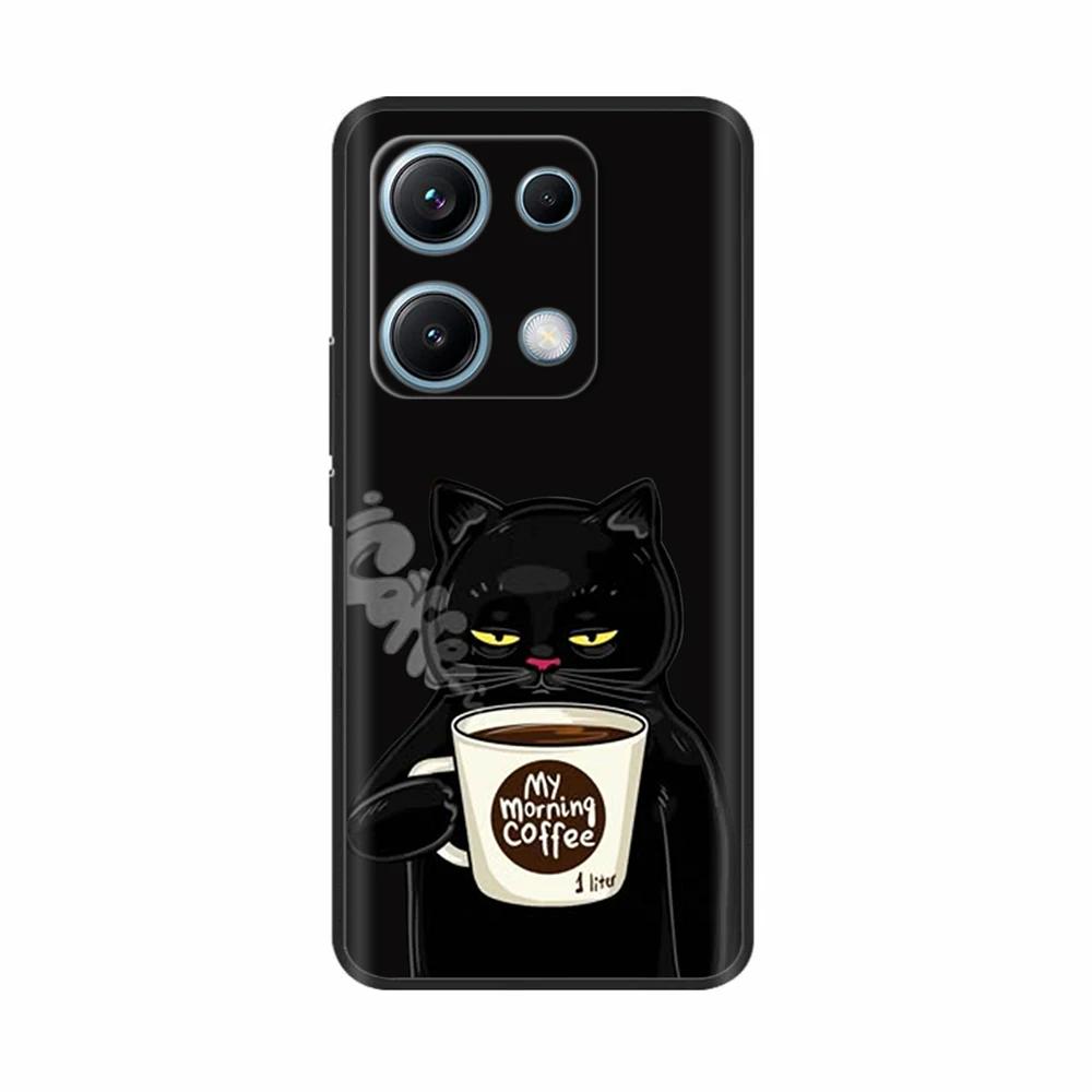 Xiaomi Redmi Note 14s Kılıfı Note14s Çiçekli Telefon Kılıfı Yumuşak İnce TPU Silikon Hafif Kapak Xiaomi Redmi Note 14s İçin