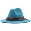 eBay New Woolen Top Hat Women's Minority Style Retro Flat-brimmed Jazz Hat