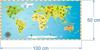 Decorative Stickers for Kids - World Map