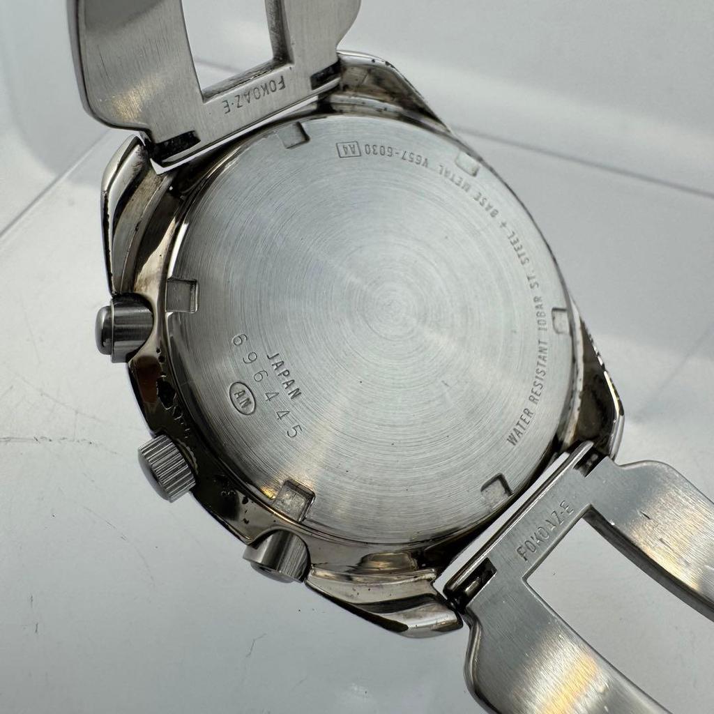 Used "Actual work with meaning" SEIKO SEIKO ALBA Alba AKA chronograph wristwatch 90s