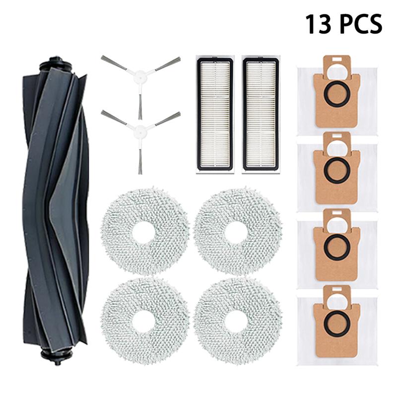

Para Dreame Bot L10 Ultra/L10s Ultra Robot Bolsa de polvo al vacío Accesorios de tela de fregón Cepillo lateral principal Reempl