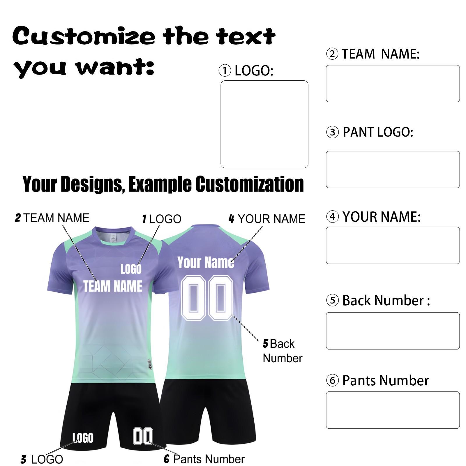 

Комплект персонализированных рубашек для мужчин и девочек с именем и номером, футбольные майки на заказ для мальчиков, тренировочный костюм XL фиолетовый