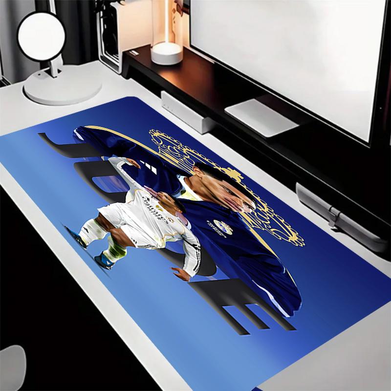 Kylian Mbappé Theme Premium Non-slip Mouse Pad with Stitched Edges,Durable Rubber Material,for Desktop & Gaming Great Gifts