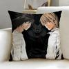 classic anime Death Note Cushion Cover Soft  EasyWash Pillow Case  Versatile for Couch Bed Travel and Office