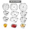 Portable Camping Tableware Set 6Pcs Folding Plate Bowl Cup Easy Clean Ultra Light Heat Resistant Collapsible