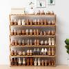 Multi-layer Simple Shoe Rack Wooden Folding Shoes Cabinet Dormitory Organizer Dust-proof Entrance Storage Racks Home Decoration
