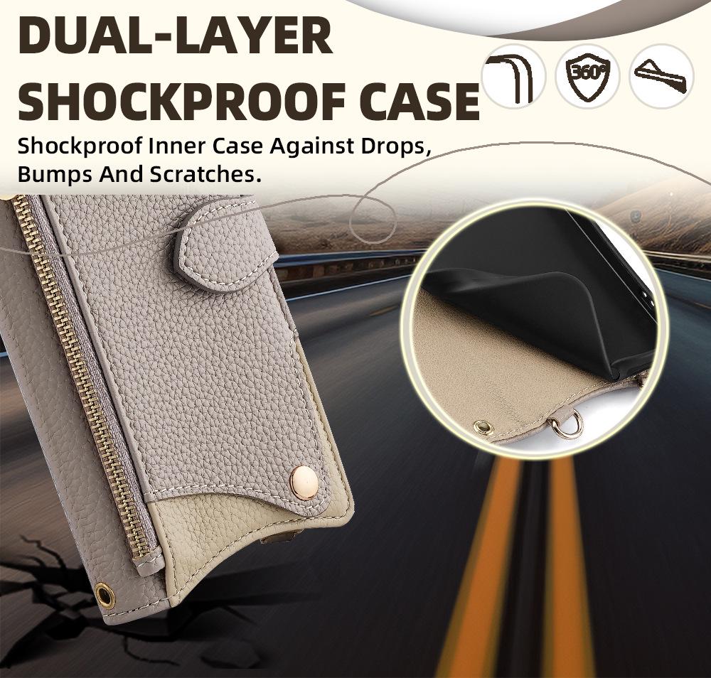 Redmi Crossbody Phone Case with Drop-proof Fishtail Design for Flip Phones