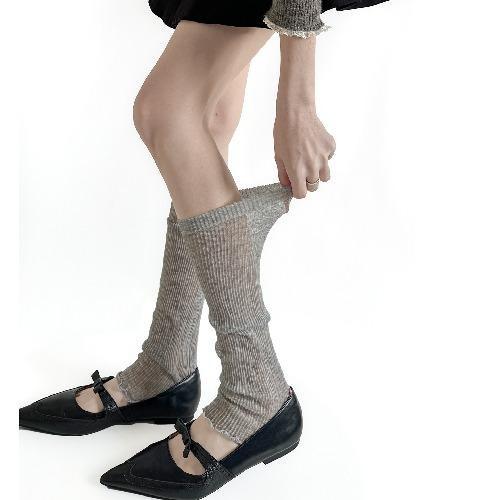 Spring and Summer Thin Socks Women's Ballet Style Calf Pile Pile Foot Socks Japanese Ins All-match Leggings