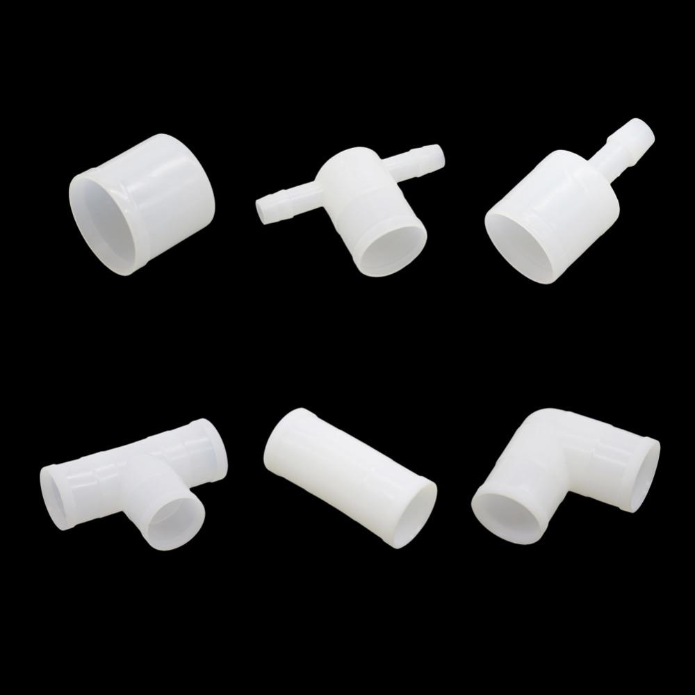 25mm Drinking Fountains Connector Chicken Automatic Waterer Joint Pipe Pigeon Chicken Nipple Water Drinker Pipe 10 Pcs