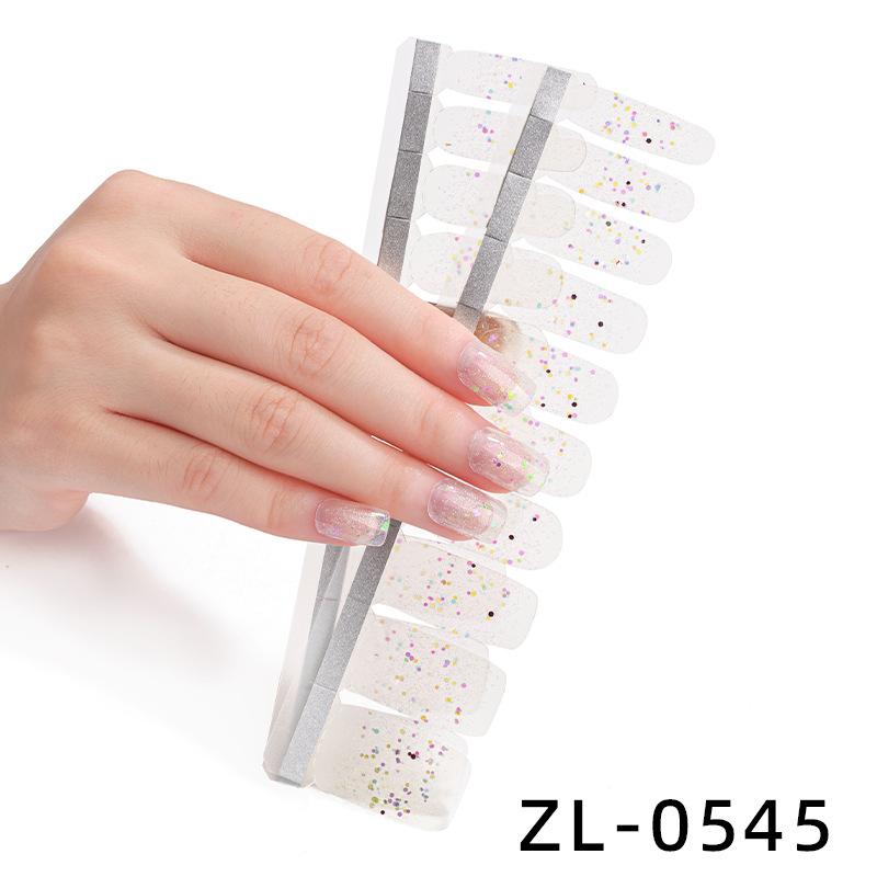 

Японские и корейские наклейки для маникюра с ломтиками зеленого лука, флэш-пленка для ногтей, водостойкие наклейки для ногтей