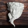 Harz Portrait Relief Skulptur Feen Gesichtsform Wandpflanzer, Mädchen Blumentopf, Wandmontierte Pflanzgefäß Vase für Innen Außen, Kaktus, Kräuter, Luft
