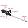 Hedge Trimmer Brushless Cordless Hedge Trimmer Batteries 18V Dual Action Pruning Saw Hedge Cutter Rotating Handle Tools
