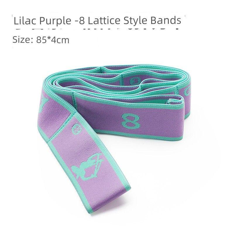 

Latin Dance Elastic Belt Body Training Segment Tension Band Yoga Beginner Back Stretch Fitness Resistance Band Asana Purple