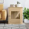 Caisse pour chien style meuble en Chêne Sonoma 64,5 x 80 x 71 cm Panneau de particules