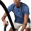 adidas T Shirts Men's Blue Crew Neck Moderate IS3741
