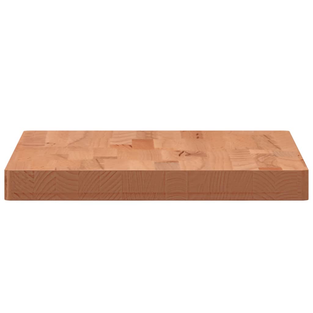 Solid Beech Wood Washbasin Top 80 x 40 x 4 cm