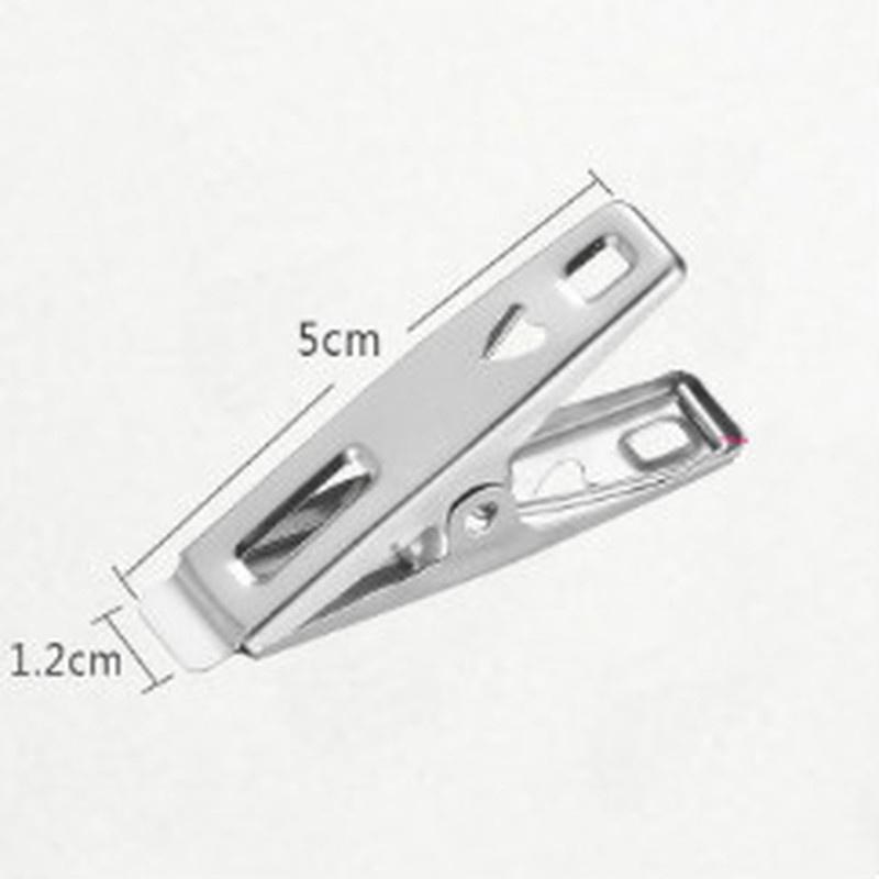 20 STÜCKE Wäscheklammern Metall Antislip Edelstahl Winddicht Kleidung Trocknen Kleiderbügel Wäscheklammern Kleidung Clips Nähen Clips
