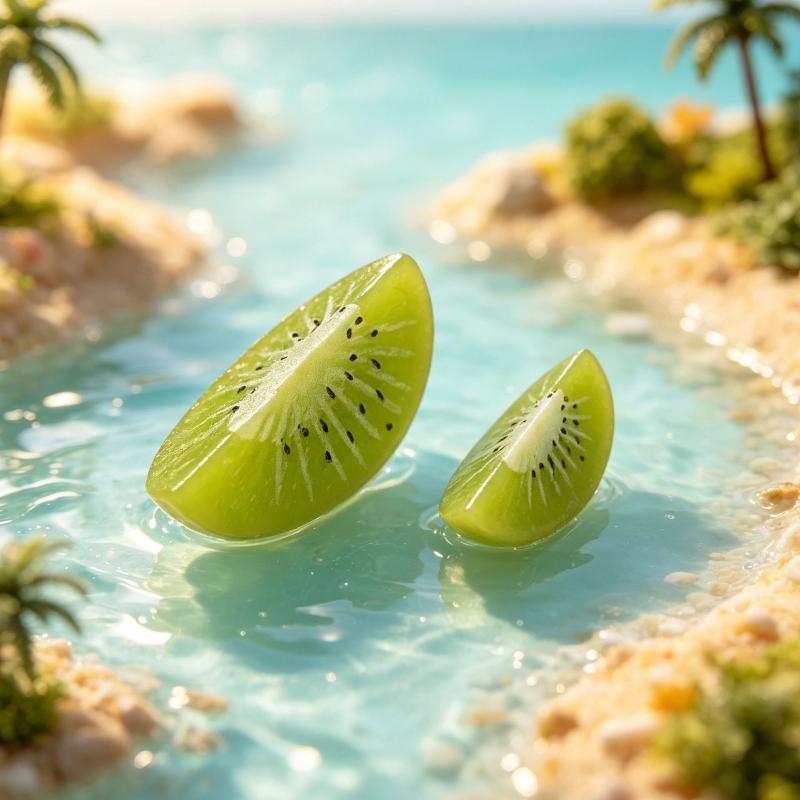 Miniature Resin Sliced Fruit Models 10Pcs Realistic Food Props for Dollhouse DIY Craft Micro Landscape