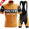 Retro Classic Molteniful-Team Cycling Jersey Set Summer Clothing Kits Men Road Bike Shirt Suit Bicycle Bib Shorts