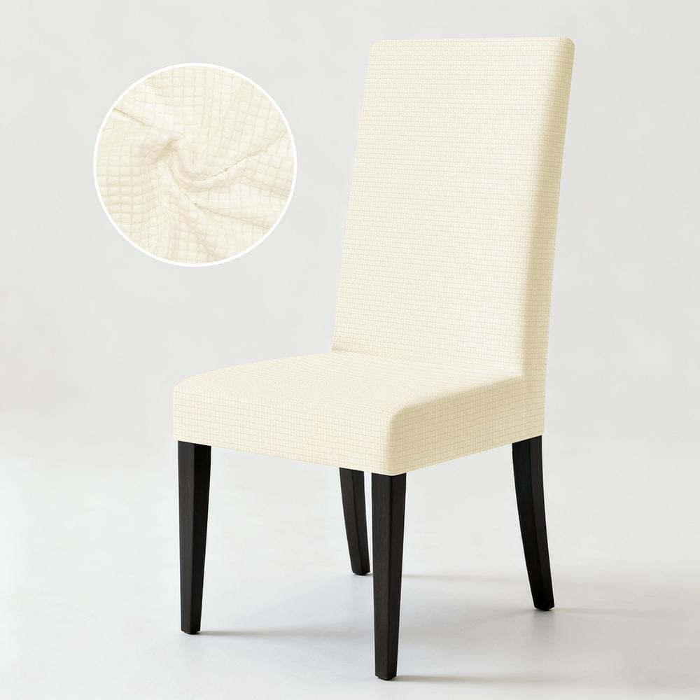 1PC Oversized Stretch High Back Dining Chair Covers Fashion Removable Spandex Protector Kitchen Thickened Soft Chair Cover