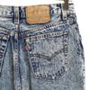 Levi's 80er Jahre Made in USA Alte chemische zulaufende Jeans 11 Eisblaue Jeans Damen Gebraucht