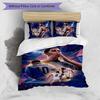 Set Lenzuola 3 Pezzi Stampato Jude Bellingham Traspirante Copripiumino con Federe Biancheria da Letto Decorativa per Camera da Letto Casa
