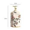 Color Flower Bird Golden Deer Candy Jar Ceramic Storage Bottle Household Nut Tea Tin Moisture-proof Storage Box Porcelain Crafts