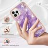 For iPhone 16 Pro Max TPU Case with IMD Marble Pattern Electroplated Back Cover