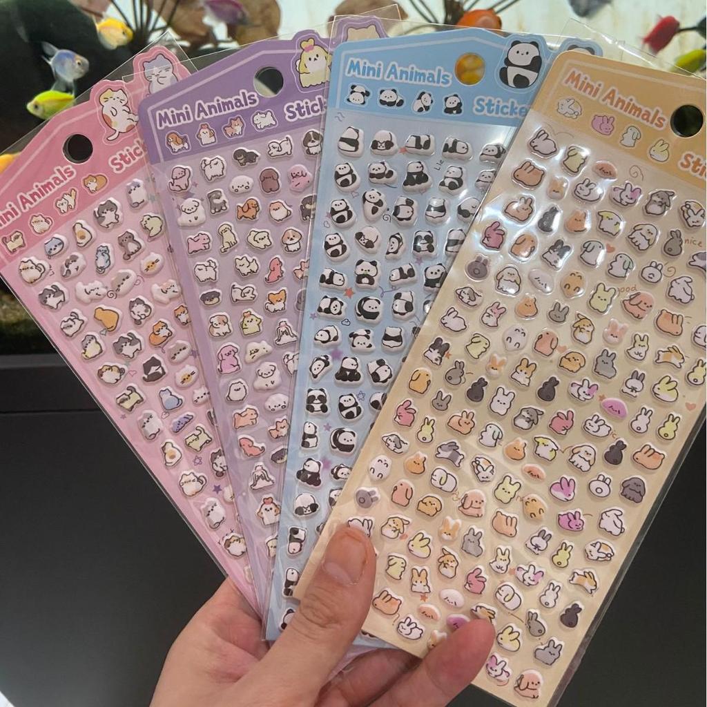 Cute Cartoon Animal Foam Stickers for Phone Cases and Water Cups