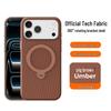 Compatible iPhone 17 Pro Max Magnetic Rotating Stand Case with Tech Fabric and Drop Protection.