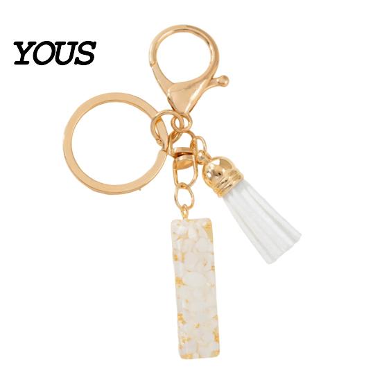 Key Holder For Backpack Keychain Pendant, Letter A-Z Charm with Tassel, Alphabet Initial Metal Keyring for Handbag Bag Pendant