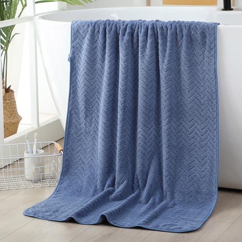 Soft Cotton Hand Towel, Absorbent, Quick Drying Comfort Bath Towel for Home and Beach