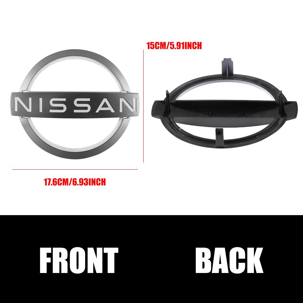 3D ABS Car Front Emblem Rear Trunk Badge Steering Wheel Sticker For Nissan Qashqai Tiida Kicks Versa Leaf Sentra X-trail Altima