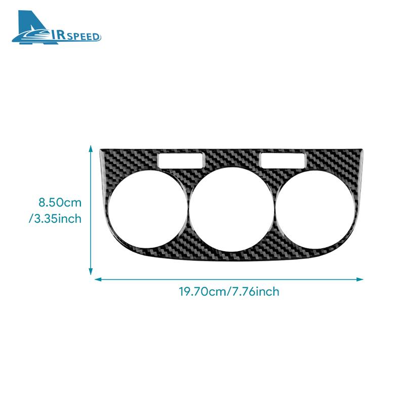 Real Soft Carbon Fiber Sticker For Opel Corsa 2007 2008 2009 2010 2011 2012 2013 2014 LHD RHD Car Central Control AC Knob Panel