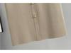 Korean Style Slim Knit Polo Sweater and Skirt Set for Women