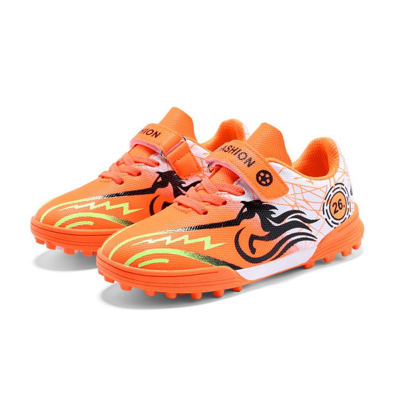 Big Kids' Anti-Slip Velcro Football Shoes for Teens - Cross-Border Outdoor Artificial Turf Trainers