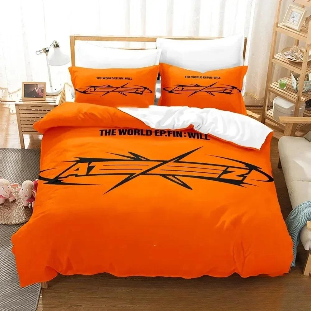 The World Ep.fin Will ATEEZ Bedding Set Duvet Cover Bed Set Quilt Cover Pillowcase Comforter King Queen Size Boys Adult Bedding