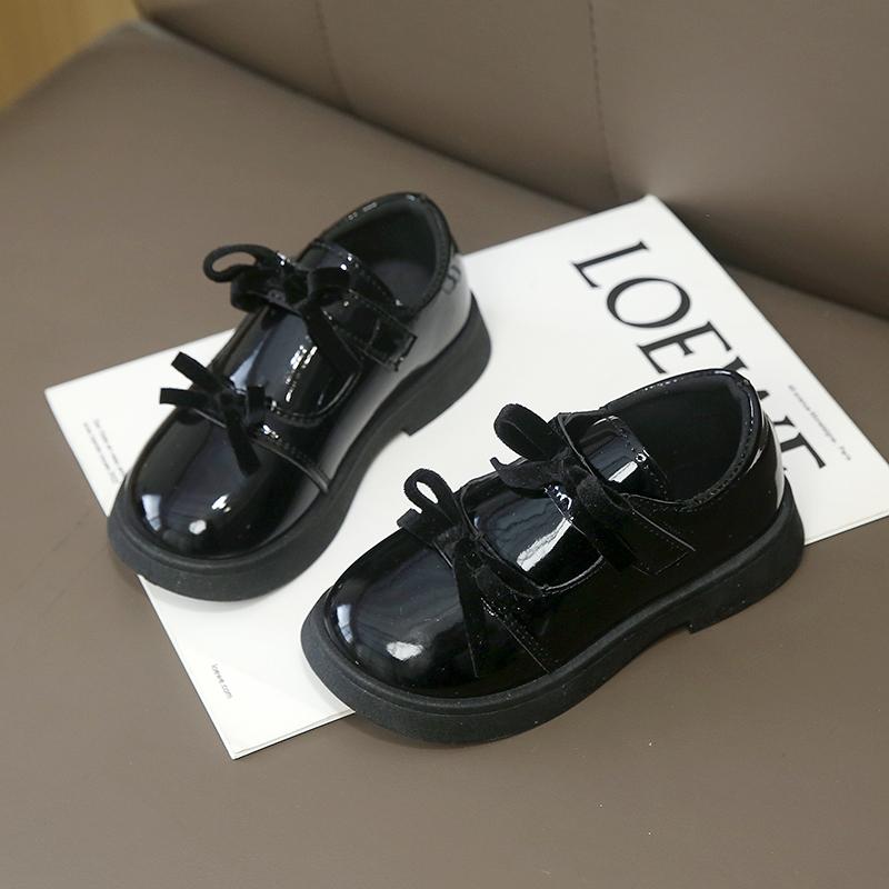 Children Clothing Yulin-001 Girls ' Fashion Academy Style Lolita Bow Princess Shoes Spring And Autumn New Middle School Performance Shoes Single Shoes Cm
