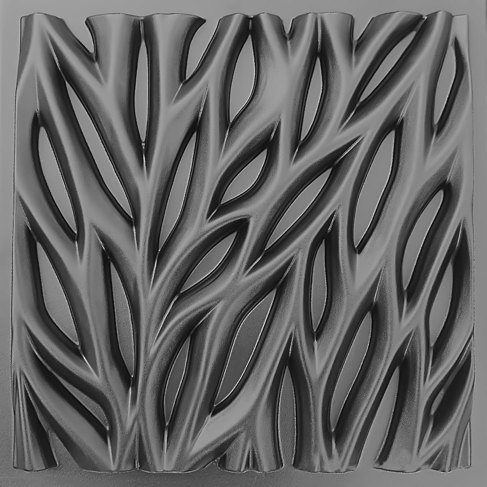 Plastic mold for the manufacture of 3d panel "Marshmalloy"(3D mold for decorative wall panels for gypsum and concrete) Wall decor.