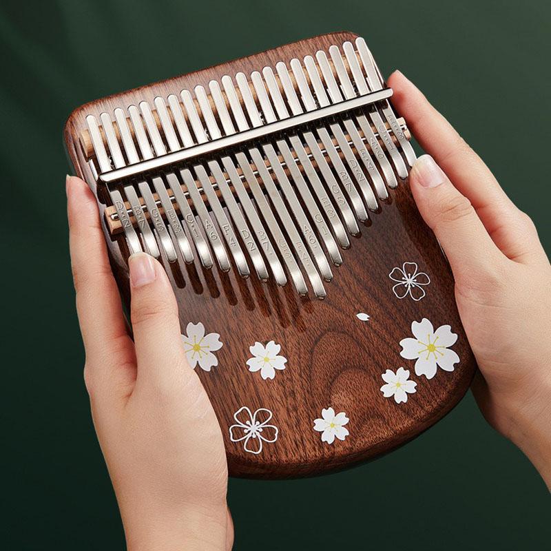 Kalimbas 21 Keys Black Walnut Kalimba Miniature Musical Keyboard Beginner Sound Healing Professional Synthesizer Music Instrument Thumbs Piano