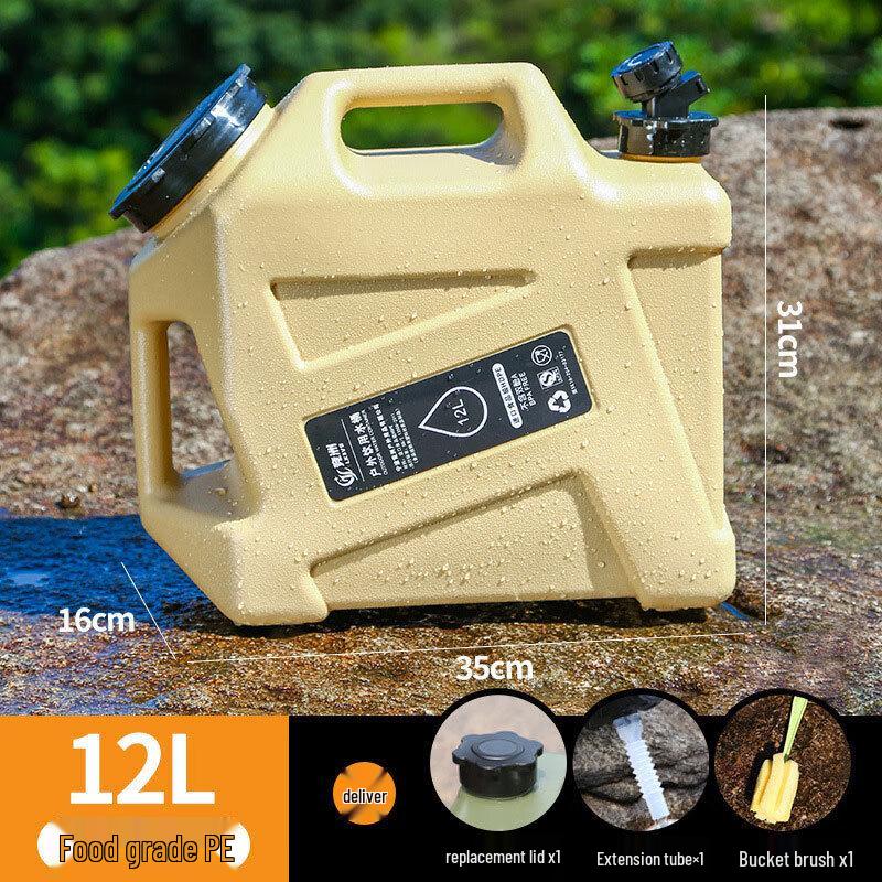 Outdoor Food-Grade PE Water Storage Bucket with Faucet