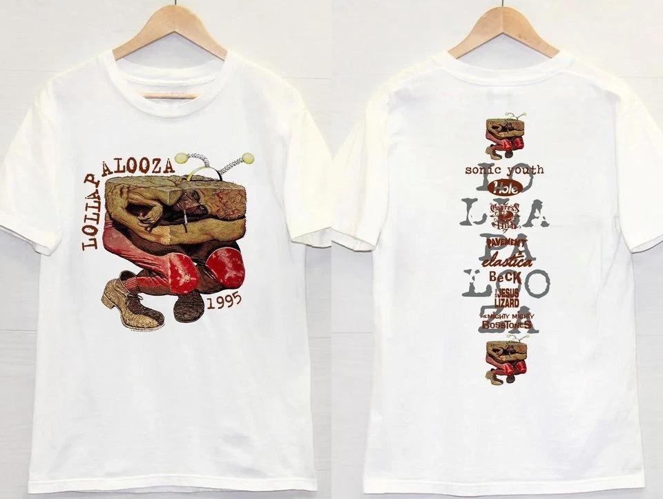 Vintage Lollapalooza Festival Concert 1995 T-T-Shirt, Lollapalooza 1995 T-T-Shirt L