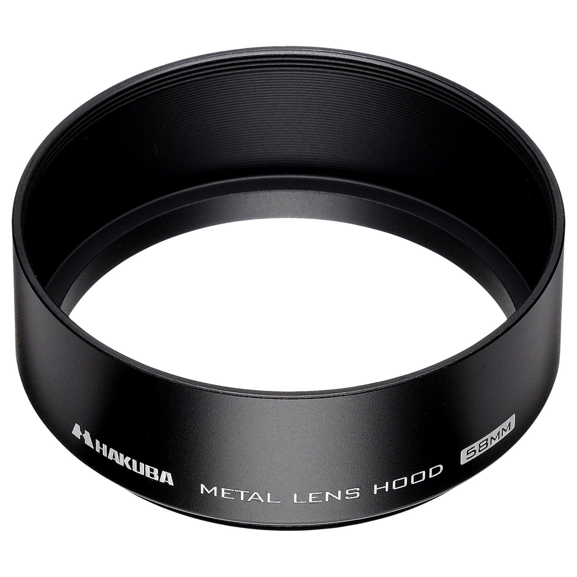 

HAKUBA Metal Lens Made of 6000 Series Aluminum for 58mm Filter Black Hood, KMH-58, High-Strength Alloy, Diameter, чорний