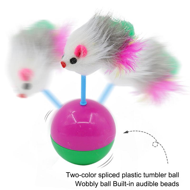 Tumbler Maus Katzenspielzeug Haustierspielzeug Roly Poly Spielzeug