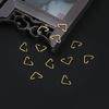 100 Pieces Alloy for Triangle Open Jump Ring Split Ring For Jewelry Making Acces